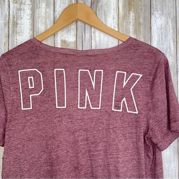 PINK VS Printed Back V Neck Tee - Picture 4 of 5